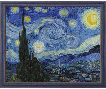 Vincent Van Gogh - Hvězdná noc - reprodukce originálu obrazu