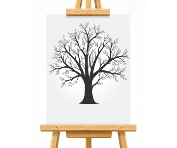 Strom života 12 s lístky a bez rámu